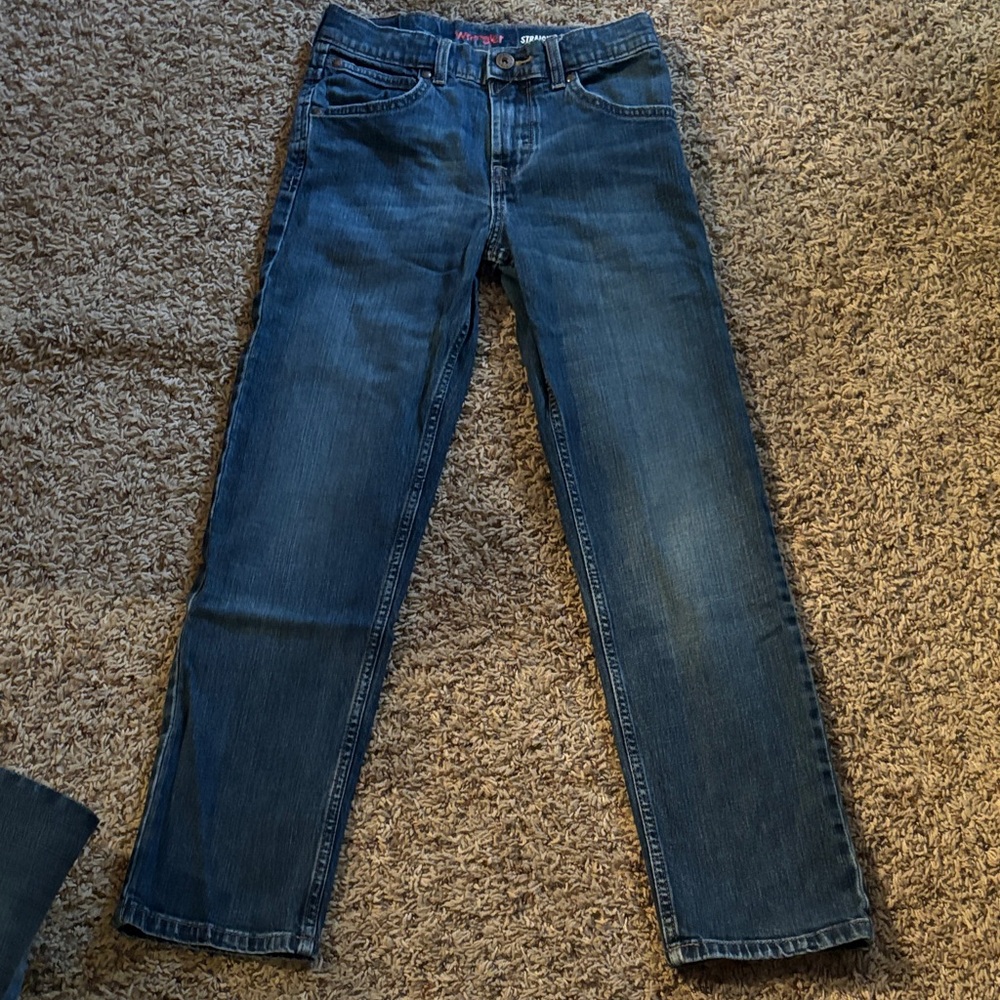 Wrangler Boys Dark Blue Straight Jeans